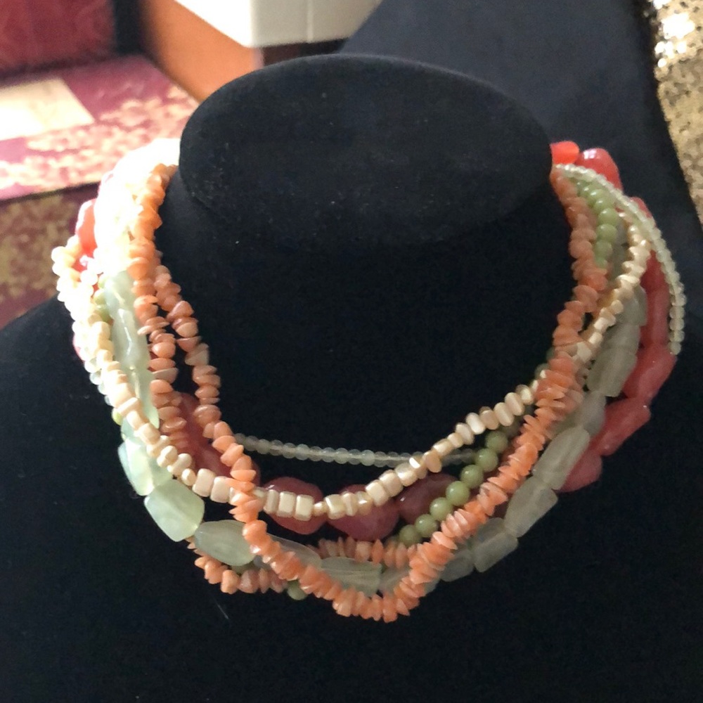 Multi Strand Beaded Necklace